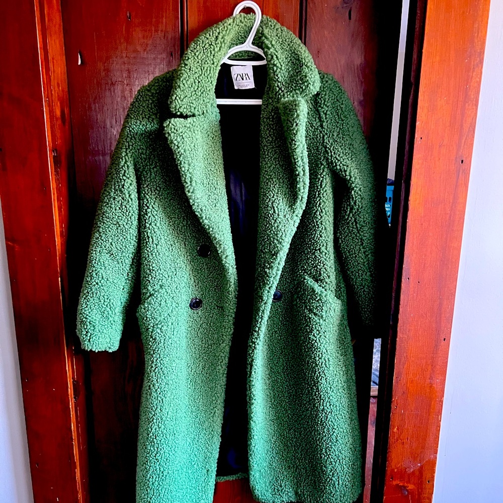 Zara teddy shearling coat